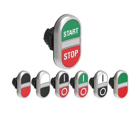 Dois botões à face