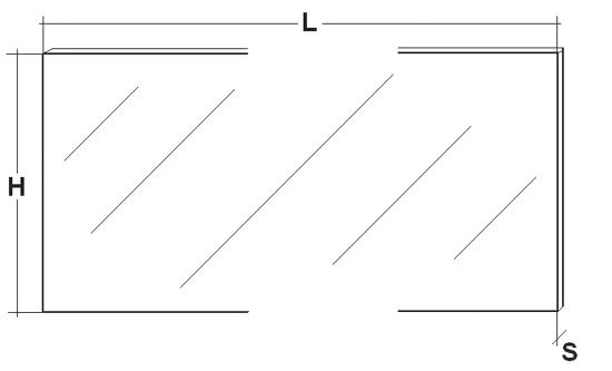 Picture of Chapa transparente PETG 2000x215x3mm
