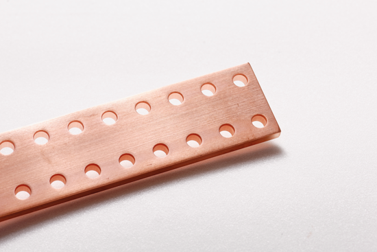 Picture of Barra cobre pré-furada 100x10x1750mm (1836A@DT 50ºC)