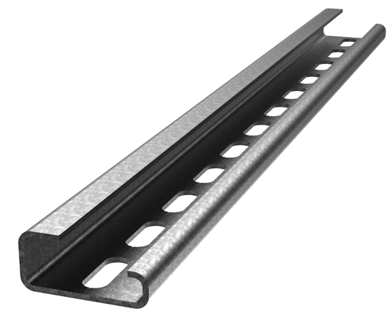 Picture of Perfil metálico assimétrico Perfurado 2000x32x15mm