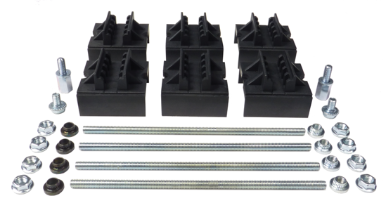 Picture of Conj. 6 porta-barras 3 cavas x 10mm