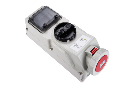 Picture of Tomada mural c/ interruptor bloqueio+janela IP67 16A 2P+T 230V