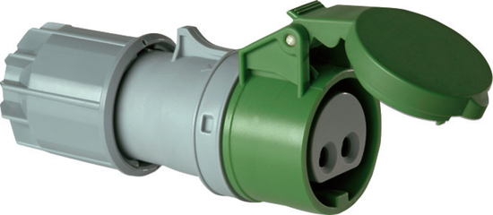 Picture of Ficha fêmea IP44 32A 2P 24/42V 400-500Hz 11h