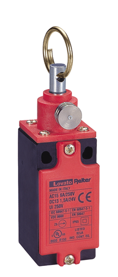 Picture of Fim-de-curso poliamida 1NA+1NF ruptura brusca ação retentiva argola em aço RESET