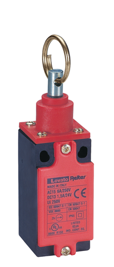 Picture of Fim-de-curso poliamida 1NA+1NF ruptura lenta ação instantânea argola em aço 