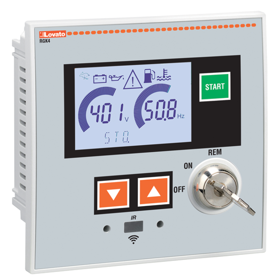 Picture of Módulo Gen Set Stand Alone c/ Chave+display+seletor 12/24DC 110x110