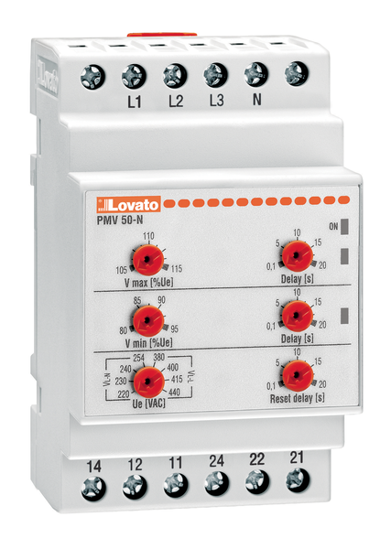 Picture of Relé mín V + máx V + seq + falta de fase 3F+N, 2CO, 480-600V~