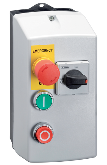 Picture of Discontactor em caixa c/relé térmico 1-1.6A 400V (BG09+SM1R+(0-I)+emergência)