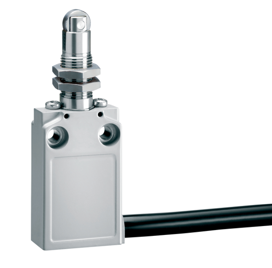 Picture of Fim-de-curso metálico 1NA+1NF ruptura brusca rolete metálico cabeça extendida M12