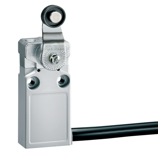 Picture of Fim-de-curso metálico 1NA+1NF ruptura lenta haste c/ rolete plástico