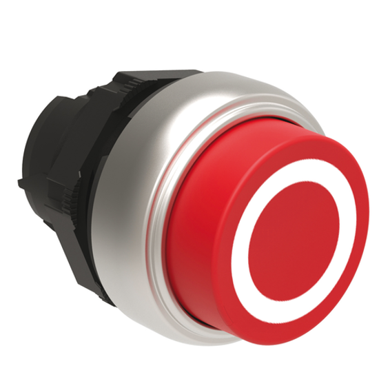 Picture of Botão de pressão saliente Vermelho c/ símbolo 0