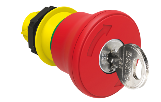 Picture of Botão retententivo cogumelo Ø40 VM (rodar>desencravar c/chave 520E)