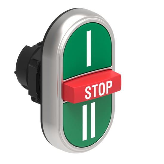 Picture of Botão de pressão triplo I - STOP - II