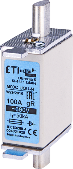 Picture of Fusível Ultra Quick NH-00C 35A gR 690V