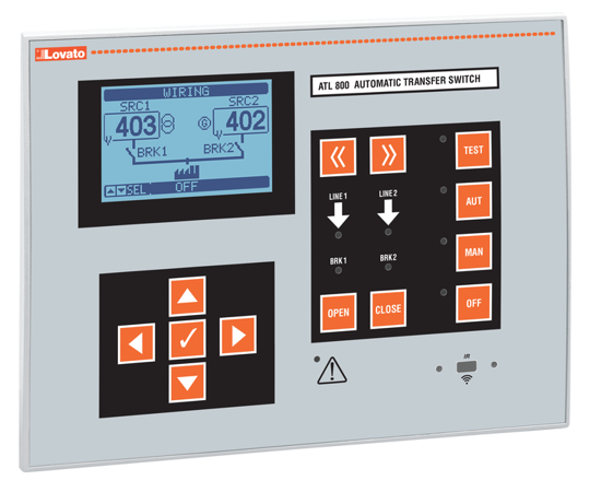 Picture of Controlador de transferência trifásico AC/DC+8E/7S digitais+RS-485+relógio