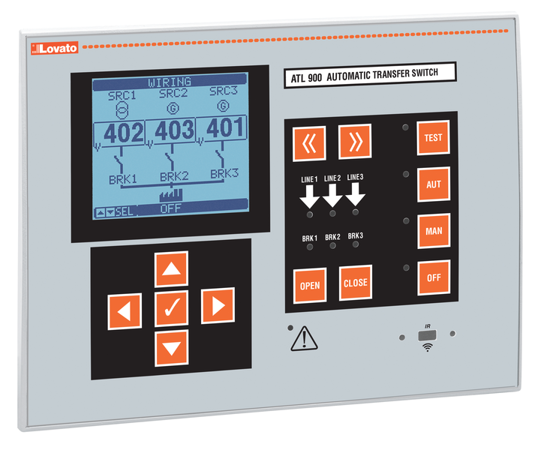 Picture of Controlador de transferência trifásico 2x alimentação auxiliar 12E/11S digitais+RS-485+relógio 