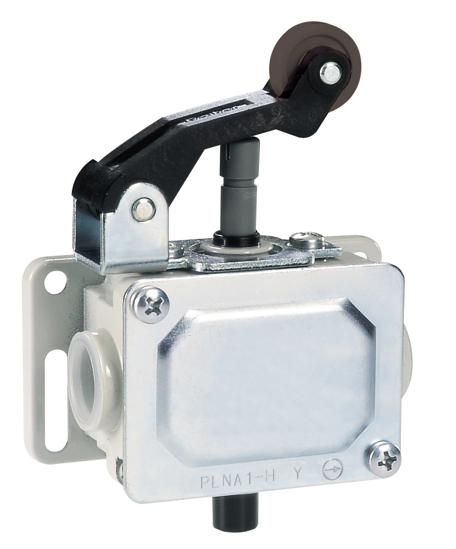 Picture of Fim-de-curso metálico 2NF IP65 êmbolo+alavanca+rodízio plástico alinhado