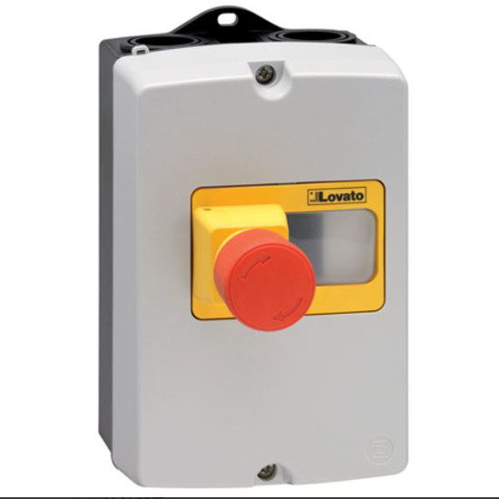 Picture of Caixa mural IP65 com 100mm de largura, com botão de paragem de emergência
