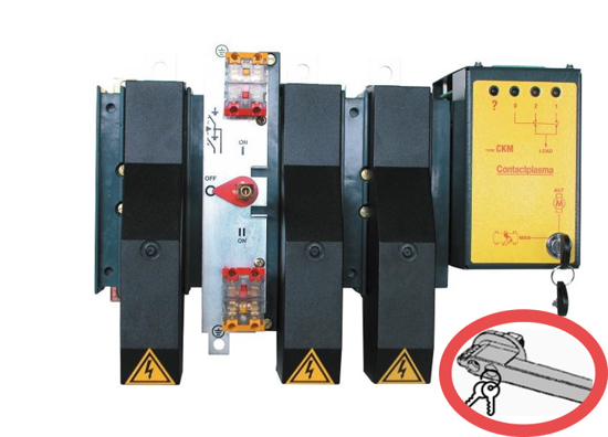 Picture of Inversor motorizado I-0-II 3p 1000A 230Vac + punho c/chave