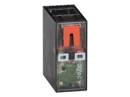 Picture of Relé miniatura eletromecânico com led e atuador mecânico, 2CO-8A, 110-120V~