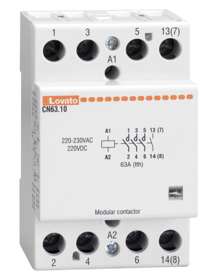 Picture of Contactor modular 63A 3NA+1NF 220V-230Vac 