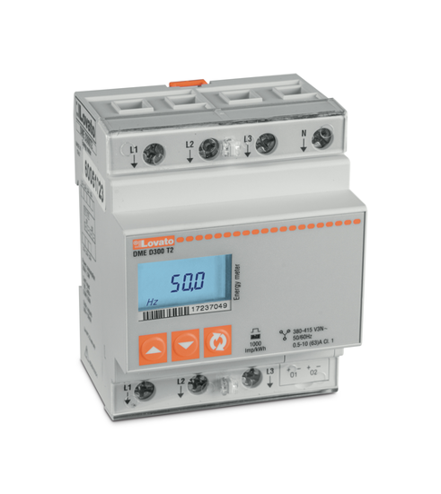 Picture of Contador de KWh+KVArh multileitura 3F+N, leitura direta até 80A, 380-415V~, com 2 saídas estáticas