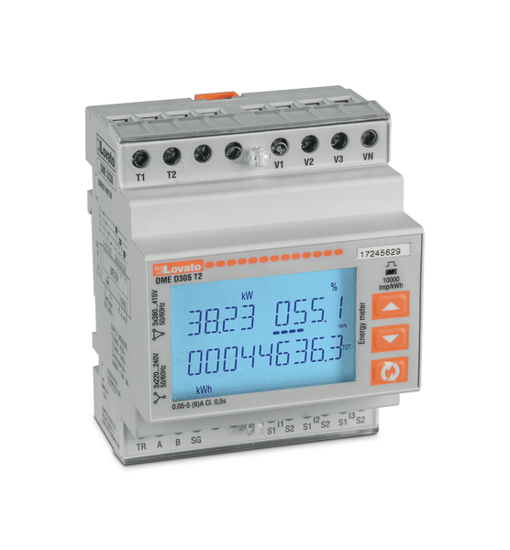 Picture of Contador de KWh+KVArh multileitura 3F+N, entradas para TI's _/5A, 380-415V~, com 2 saídas estáticas