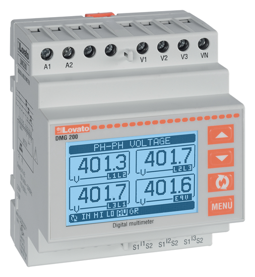 Picture of Multímetro digital modular LCD gráfico 3F+N para TI's _/5A, Uaux 100-240V~/ 110-250V= (linguagens GB-DE-RU-PL-CZ)