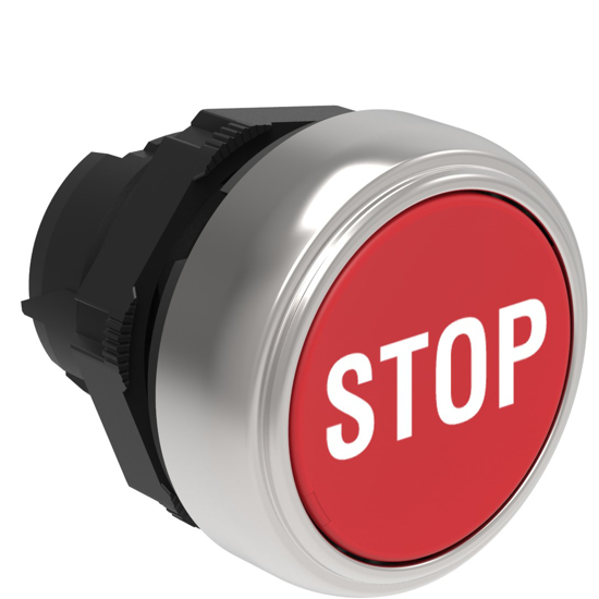 Picture of Botão de pressão à face Vermelho c/ símbolo STOP
