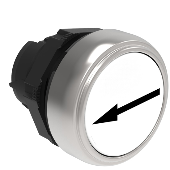 Picture of Botão de pressão à face Branco com seta esquerda/direita