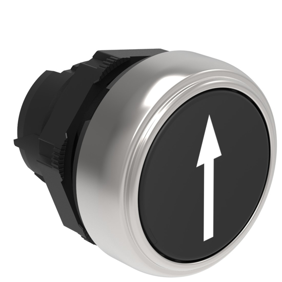 Picture of Botão de pressão à face Preto com seta cima/baixo