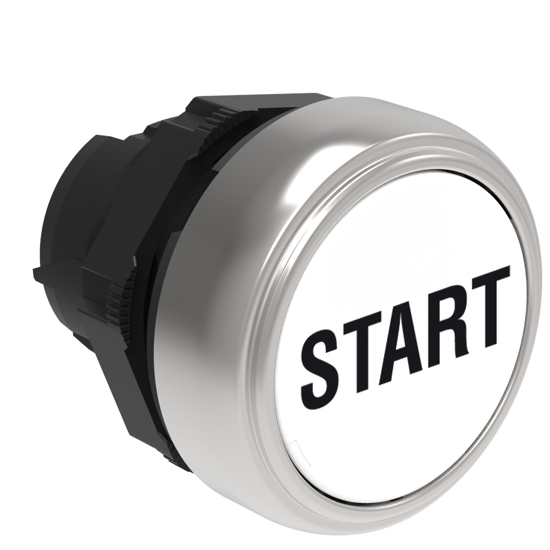 Picture of Botão de pressão à face Branco c/ símbolo START