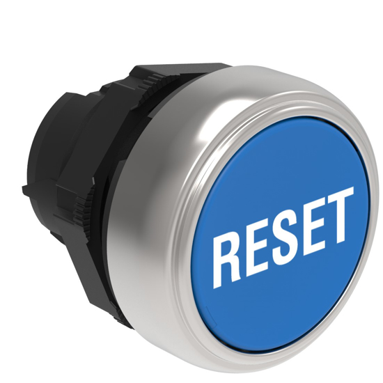 Picture of Botão de pressão à face Azul "RESET"
