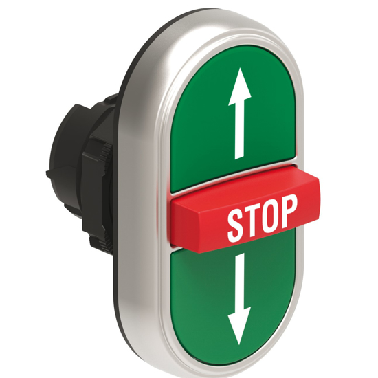 Picture of Botão de pressão triplo Cima-STOP-Baixo