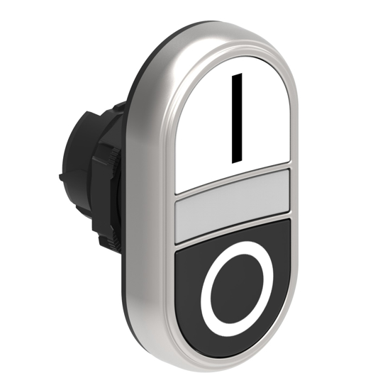 Picture of Botão de pressão duplo luminoso à face 0-I BR/PT