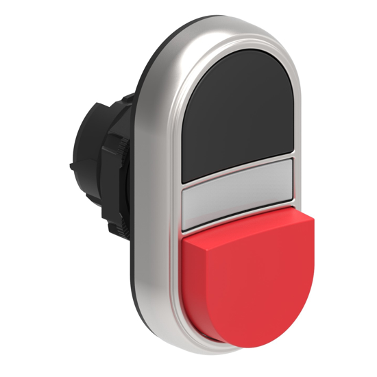 Picture of Botão de pressão duplo luminoso à face/saliente PT/VM