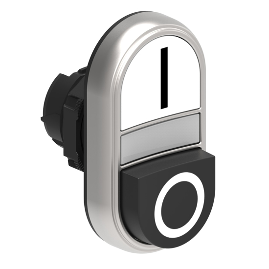 Picture of Botão de pressão duplo luminoso à face/saliente 0-I BR/PT