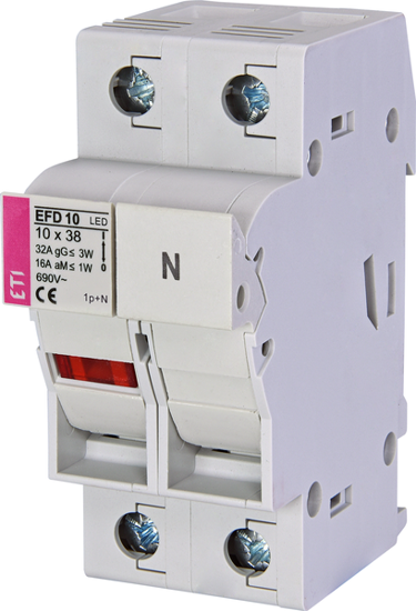 Picture of Seccionador de fusíveis 10x38 1P+N c/ LED