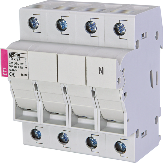 Picture of Seccionador de fusíveis 10x38 3P+N 