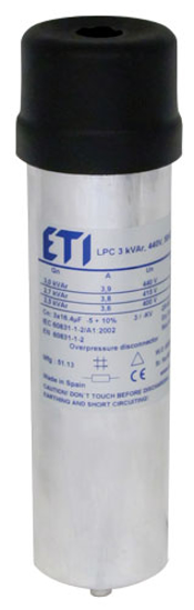 Picture of Condensador trifásico seco 12,5KVAr/460V