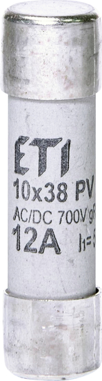 Picture of Fusível Ultra Quick 10x38 gR 12A 700Vac/dc 50kA/AC 8kA/DC