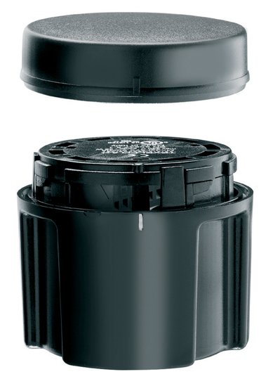 Picture of Módulo de conexão Preto c/ tampa metálico