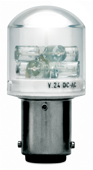 Picture of Lâmpada led Amarelo BA15d 24Vac/dc