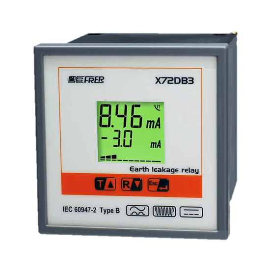 Picture of Relé diferencial digital LCD programável B11 400Hz + DC