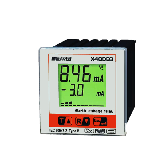 Picture of Relé diferencial digital LCD programável X1L 400Hz + DC