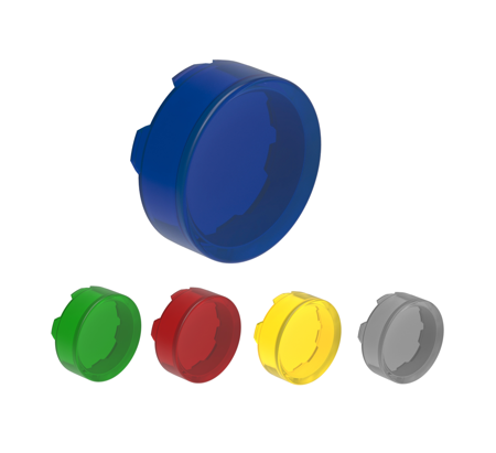 Lentes atuadoras p/ botões luminosos salientes