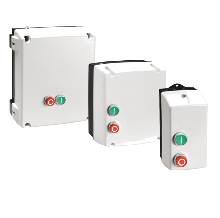 Contactor + relé + botões 0-I