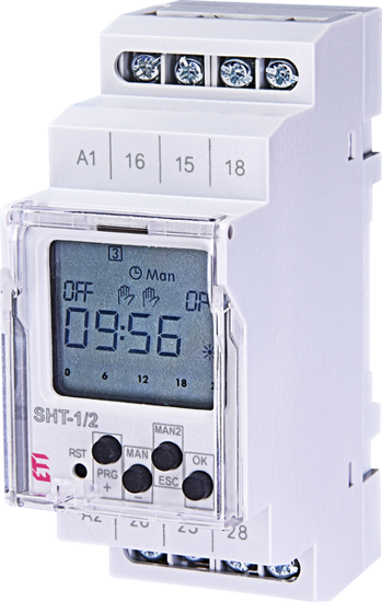 Picture of Interruptor horário digital 2x16A 24h+7d 12-240Vac/dc