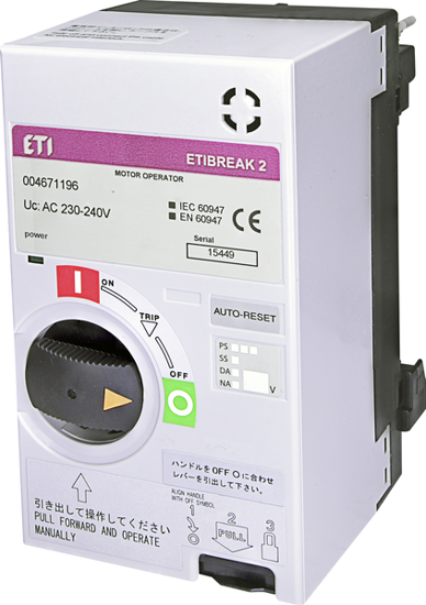 Picture of Comando motorizado p/ EB2/ED2 160-250A 230-240Vac + RESET