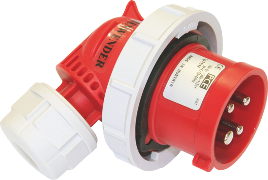 Picture of Ficha macho c/ inversor de fases angular IP67 16A 3P+T+N 400V